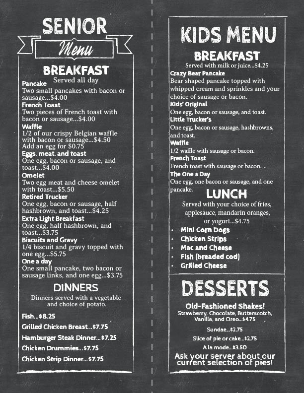 Menu Merlin's Family Restaurant-1