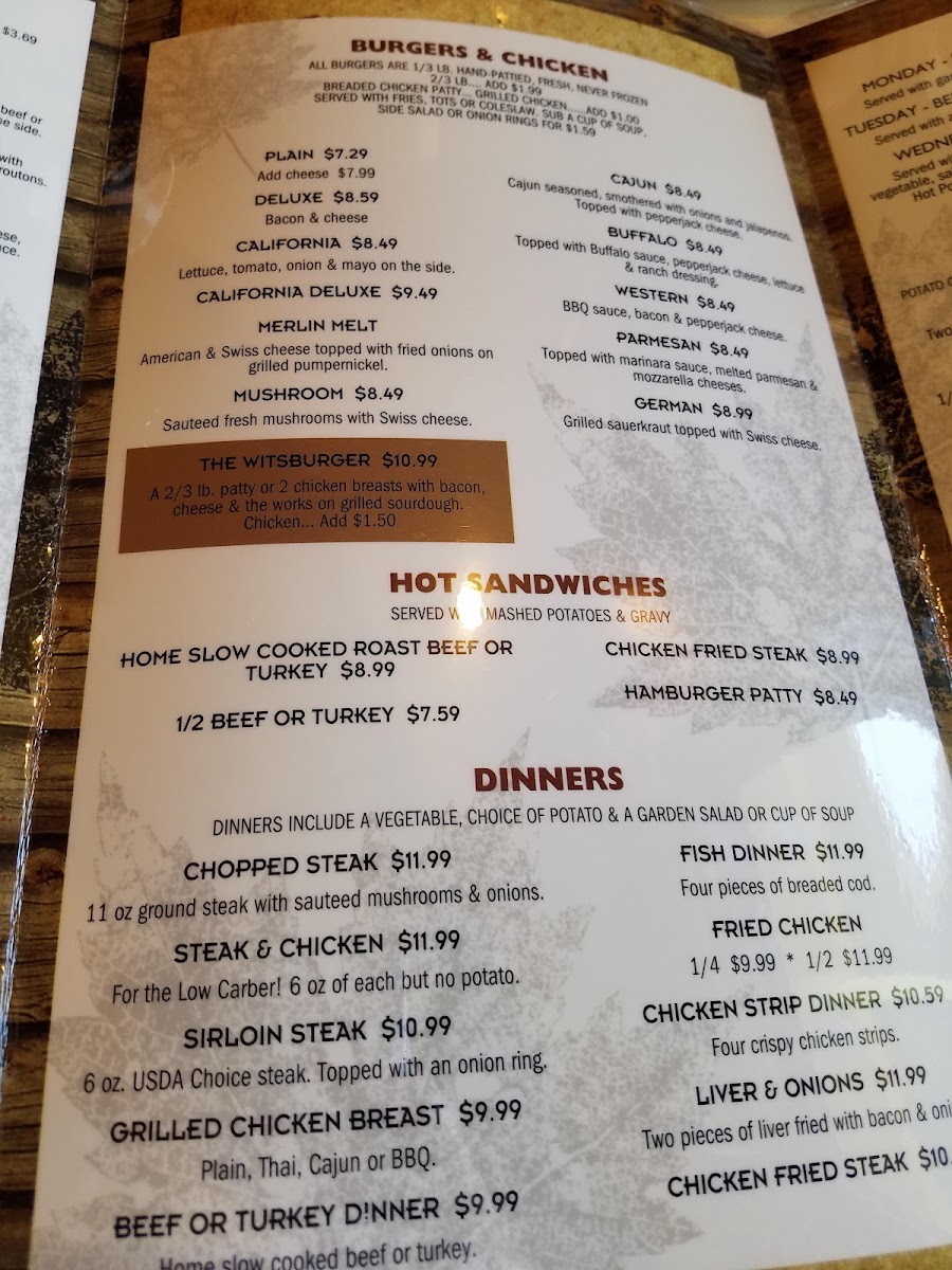 Menu Merlin's Family Restaurant-10