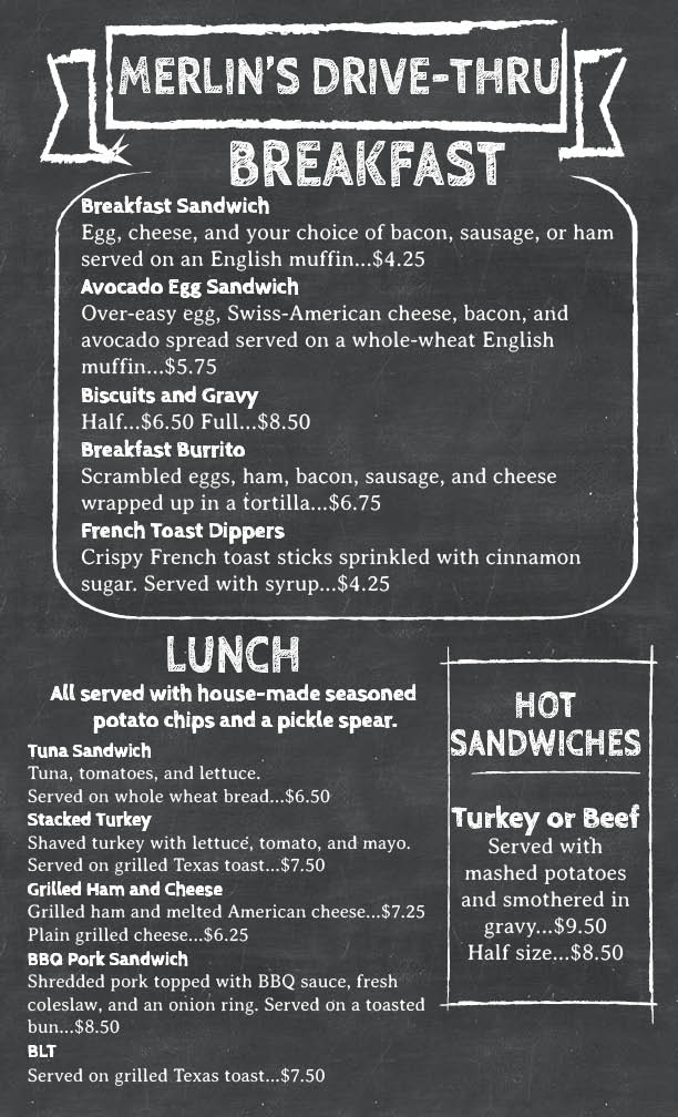 Menu Merlin's Family Restaurant-3