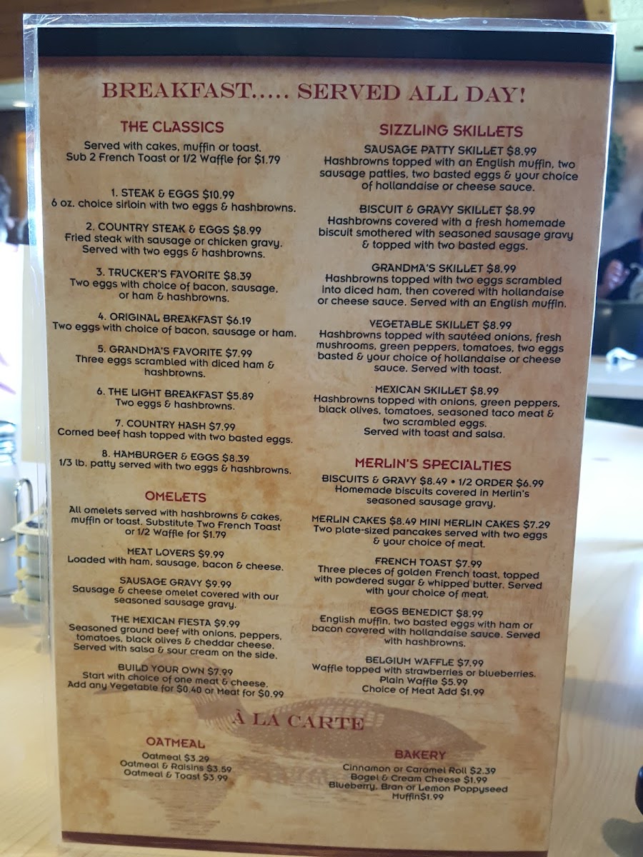 Menu Merlin's Family Restaurant-5