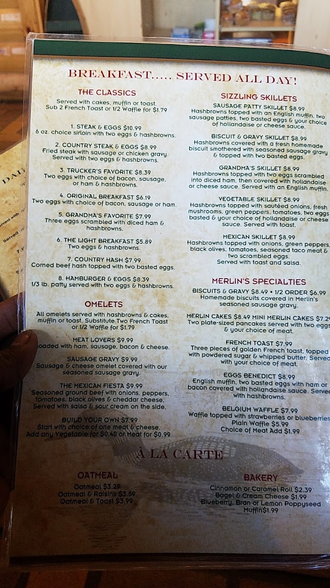 Menu Merlin's Family Restaurant-7